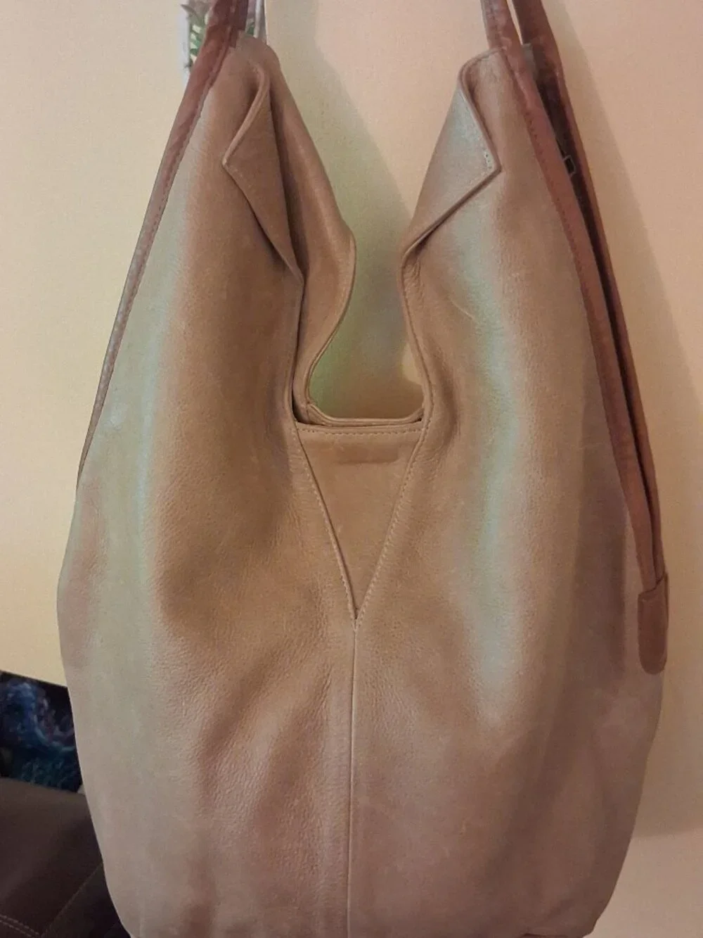 Lady Bird Charley leather hobo